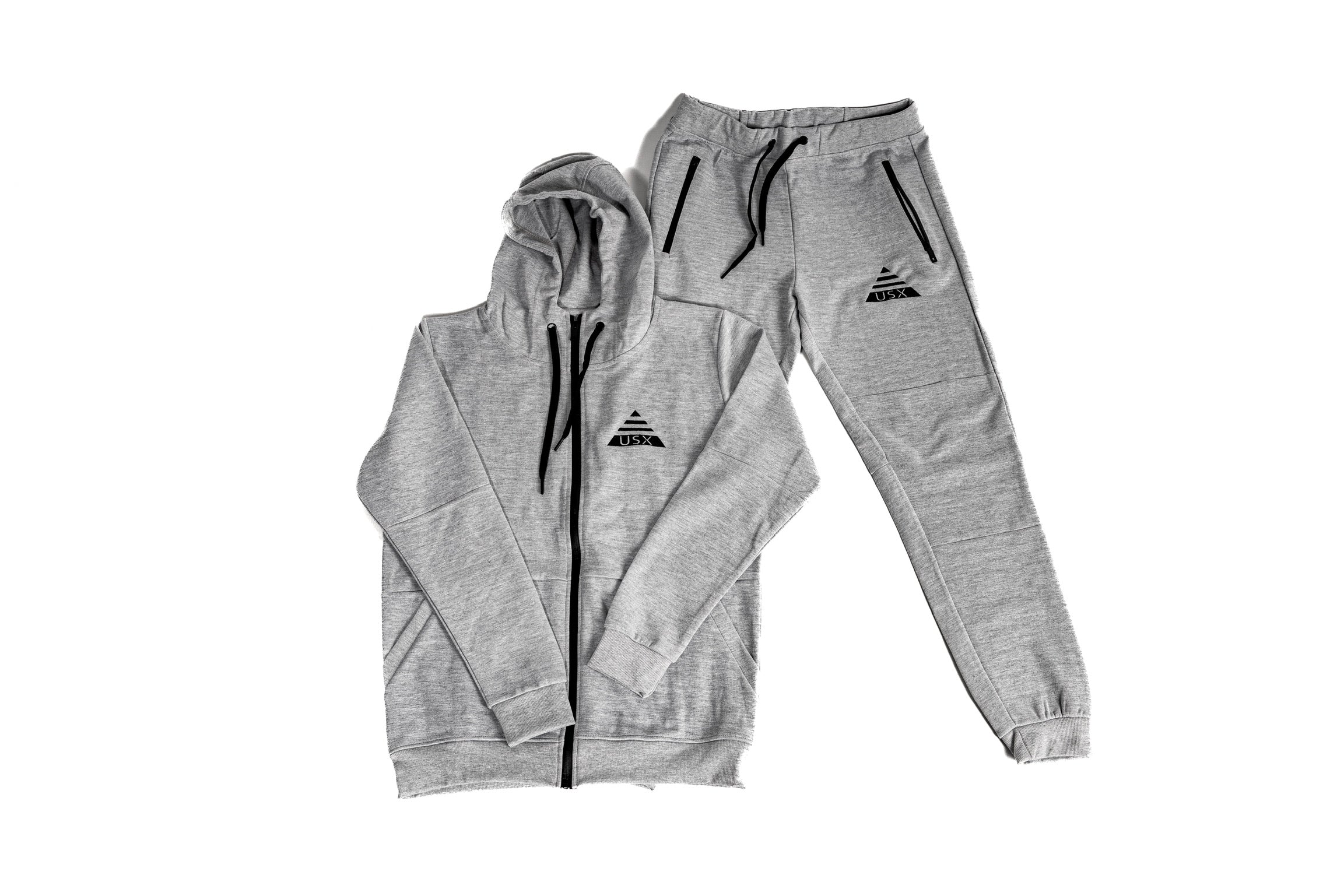 Pyramid Logo Tech Jogger Set – U$X Clothing - Main Image