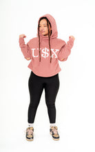 Load image into Gallery viewer, Mauve Crop-Top Hoodie